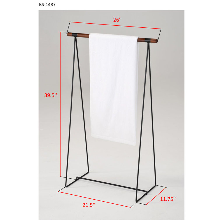 InRoom Designs Free Standing Towel Stand Wayfair